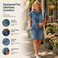 👗 50% OFF NOW! 🤠 Women's Casual Sleeveless Denim Hoodie Dress – Effortless Streetwear Style ✨