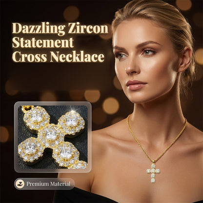 📿 50% OFF NOW! 💎 Copper Inlaid Zircon Cross Charm Pendant – Dazzling Sparkle & Timeless Elegance 🕊️