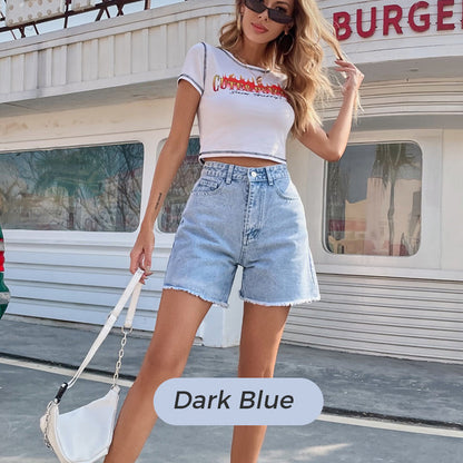 👖 50% OFF NOW! 🌞 Women's Classic High-Waist Cotton Shorts – Breathable, Versatile & Perfect Summer Wardrobe Essential 👚