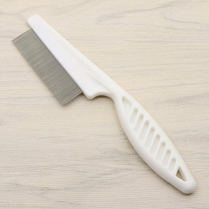🔥BUY 1 GET 1 FREE! 🐾🐶 Tear stains, fleas, and tangles — this fine stainless steel comb handles them all. Gentle on skin, effective on fur. Groom smarter, not harder. ✨