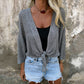 🎉 2026 Sale — Over 30,000 Sold! 💞 Breathable Mesh Knit Top – Tie-Front, Sun Protection & Effortless Style! ✨