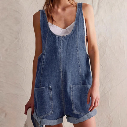 🎉 LIMITED TIME 50% OFF! 🌸 Women's Summer Loose Denim Overall Shorts – One-Piece Wonder for Sunny Days ✨