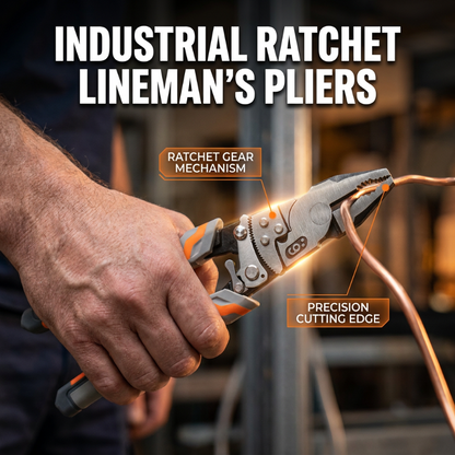 🎉 2026 Sale — Over 13,000 Sold! 🔧⚡ Cut, strip, grip, and crimp — one industrial ratchet tool does it all. Self‑locking mechanism saves your hands, anti‑rust coating keeps it sharp. All‑in‑one electrician essential. 🛠️