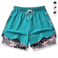 🎉 2026 Sale — Over 30,000 Sold! 🏃‍♀️ Women's Casual Athletic Shorts with Built-in Liner – 2-in-1 Design 💪