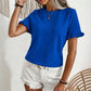 🎉 50% OFF! 🌸 Viral Ruffle Sleeve Top – Cuteness Overload ☀️