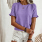 🎉 50% OFF! 👚 Viral Ruffle Sleeve Top – Soft Drama, Zero Iron ✨