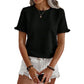 🎉 50% OFF! 👚 Viral Ruffle Sleeve Top – Soft Drama, Zero Iron ✨