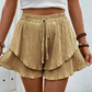🎁2026 New Arrivals 50% OFF💥Women's Ruffle Layered Flowy Shorts – Skirt-Like Look, Elastic Waist, Breathable 🌸