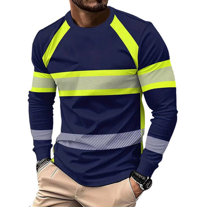 🚨 FINAL HOURS! ⏳ 50% OFF – Selling Fast! 💪 Crewneck Color Block Tee – High-Contrast Energy, Big & Tall Ready 🔥