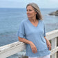 🎉 LIMITED TIME 50% OFF! 👚 Boho Frayed V-Neck Tee – Effortless Summer Breeze 🌿