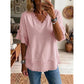🎉 LIMITED TIME 50% OFF! 👚 Boho Frayed V-Neck Tee – Effortless Summer Breeze 🌿