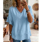 🎉 LIMITED TIME 50% OFF! 👚 Boho Frayed V-Neck Tee – Effortless Summer Breeze 🌿