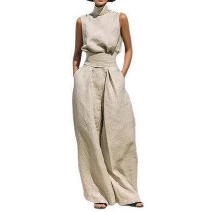 🎉 Time-Limited 50% OFF! 👚 Viral Mock Neck Set – Effortless Elegance Flow ✨