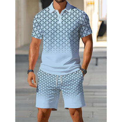 🚨 FINAL HOURS! ⏳ 50% OFF – While Stock Lasts! 👕 Men’s Geometric Print Co-ord Set – Instant Style Upgrade 🔷