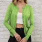 🎉 LIMITED TIME 50% OFF! 🧥 Women's Classic Crew Neck Cardigan – 50K+ Sold! Slim-Fit Design & Full Button Front 💝