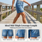 🎉 50% OFF! 🍦 Viral Bermuda Denim Shorts – Thigh-Covering Confidence ✨
