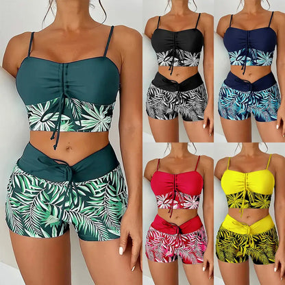 🎉 2026 Sale — Over 29,000 Sold! 👙 Printed Boxer Swimsuit – Sporty ⏰