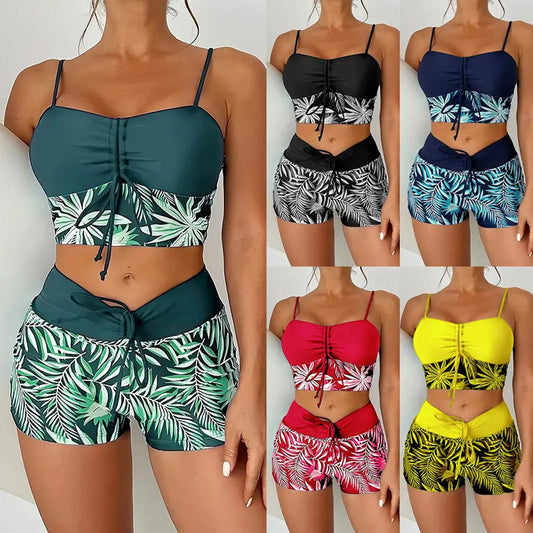 🎉 2026 Sale — Over 29,000 Sold! 👙 Printed Boxer Swimsuit – Sporty ⏰