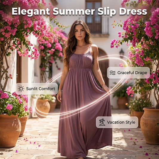 🎉 LIMITED TIME 50% OFF! 👗 French Slip Dress – Breezy Vacation Elegance 🌸