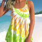 🌈 Plus Size Rainbow Swimsuit – Radiant ☀️
