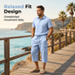 🚨 FINAL HOURS! ⏳ 50% OFF – Nearly Gone! 👕 Men’s Linen 2-Piece Set – Vacation Mode: Activated ✨