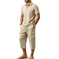 🚨 FINAL HOURS! ⏳ 50% OFF – Nearly Gone! 👕 Men’s Linen 2-Piece Set – Vacation Mode: Activated ✨