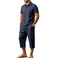 🚨 FINAL HOURS! ⏳ 50% OFF – Nearly Gone! 👕 Men’s Linen 2-Piece Set – Vacation Mode: Activated ✨