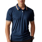 🎉 2026 Sale — Over 41,000 Sold! 👔 Contrast Lapel Polo – Crisp ☀️