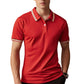🎉 2026 Sale — Over 41,000 Sold! 👔 Contrast Lapel Polo – Crisp ☀️