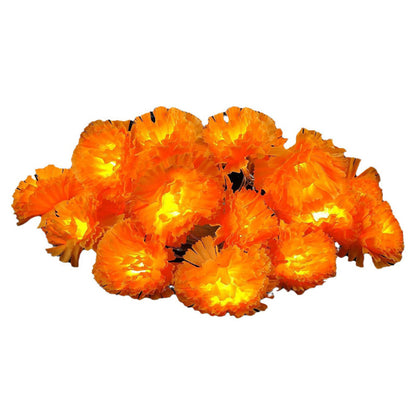 🌼 LIMITED-TIME 50% OFF ✨ Artificial Marigold LED String Lights — Warm Festive Glow 🎃