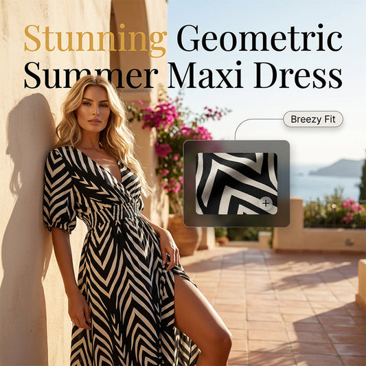 🎉 50% OFF! 🌀 Viral Chevron Midi – Leg For Days ☀️
