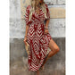 🎉 50% OFF! 🌀 Viral Chevron Midi – Leg For Days ☀️