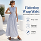 🎉 FINAL HOURS! ⏳ 50% OFF! 🎀👗 Striped Maxi Dress – Waist-Defining Flow, Vacation Ready ✨
