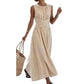 🎉 FINAL HOURS! ⏳ 50% OFF! 🎀👗 Striped Maxi Dress – Waist-Defining Flow, Vacation Ready ✨