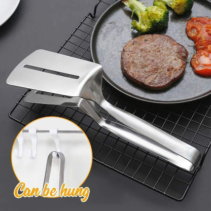 🎉 2026 Sale — Over 14,000 Sold! 🍳 3-in-1 Cooking Clamp – Grab, Flip & Drain Oil – One Tool for Steak, Fish & Patties! ✨
