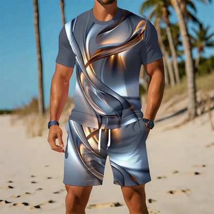 👕 2026 Sale — Over 41,000 Sold!🔥Men's Casual Graphic T-Shirt and Shorts Set