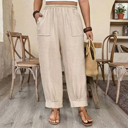 ⏳Limited-time 50% off⏰Women's Relaxed Fit Cuffed Ankle Pants👖