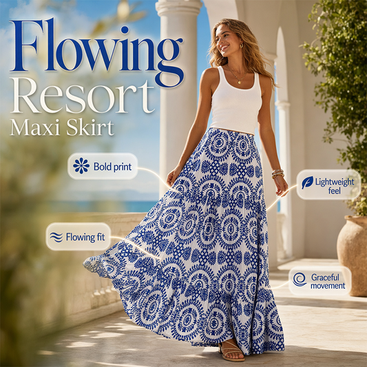 🎉 2026 Sale — Over 46,000 Sold! 🌊 Women’s Resort Maxi Skirt – Flowy ☀️