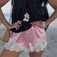 🎉 2026 Sale — Over 39,000 Sold! 🌸 Satin Lace Shorts – Dreamy ✨