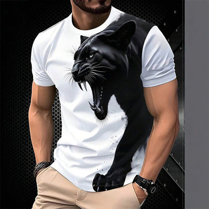 🚨 FINAL HOURS! ⏳ 50% OFF – Flying Off Shelves! 🐆 Men’s Graphic Tee – Jungle Energy, Gym-Ready 💪