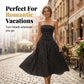 🎉 50% OFF! 👗 Viral Polka Dot Dress – Parisian Romance Mode ✨