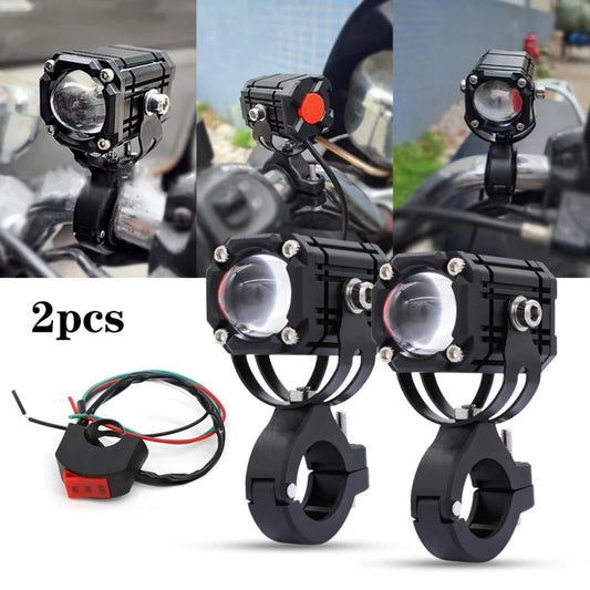 🎉 2026 Sale — Over 20,000 Sold! 🏍️ Universal Motorcycle LED Spotlights – Dual Beam & All-Weather Waterproof 💡