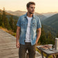 🚨 FINAL HOURS! ⏳ 50% OFF – Built to Last! 👕 Men’s Washed Denim Shirt – Rugged Charm, Effortless Cool 💙