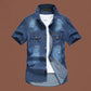 🚨 FINAL HOURS! ⏳ 50% OFF – Built to Last! 👕 Men’s Washed Denim Shirt – Rugged Charm, Effortless Cool 💙