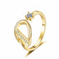 🎉 LIMITED TIME 50% OFF! 💍 Sparkle Initial Ring – Personalized Shine, Perfect Fit ✨