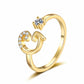 🎉 LIMITED TIME 50% OFF! 💍 Sparkle Initial Ring – Personalized Shine, Perfect Fit ✨