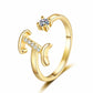 🎉 LIMITED TIME 50% OFF! 💍 Sparkle Initial Ring – Personalized Shine, Perfect Fit ✨