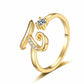 🎉 LIMITED TIME 50% OFF! 💍 Sparkle Initial Ring – Personalized Shine, Perfect Fit ✨