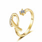 🎉 LIMITED TIME 50% OFF! 💍 Sparkle Initial Ring – Personalized Shine, Perfect Fit ✨