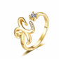 🎉 LIMITED TIME 50% OFF! 💍 Sparkle Initial Ring – Personalized Shine, Perfect Fit ✨